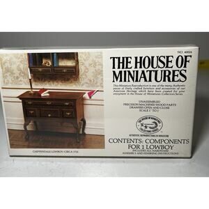 The House of Miniatures Kit 40024 Chippendale Lowboy NEW SEALED Vtg Furniture